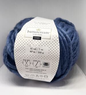 Buttercream Luxe Craft Cozy Yarn, Slate Blue